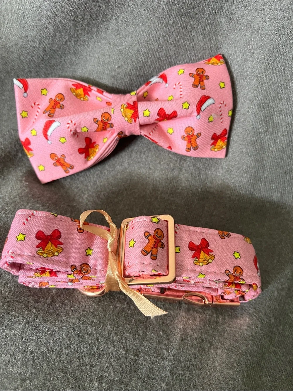 Dog Christmas Bow/Collar Set-NIP